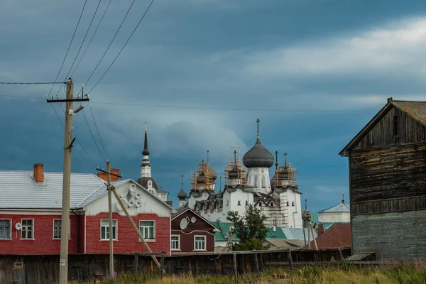 Mooie Russische Solovki Klooster Zomerdag — Stockfoto