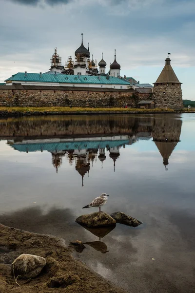 Красивый Русский Соловецкий Монастырь Летний День — стоковое фото