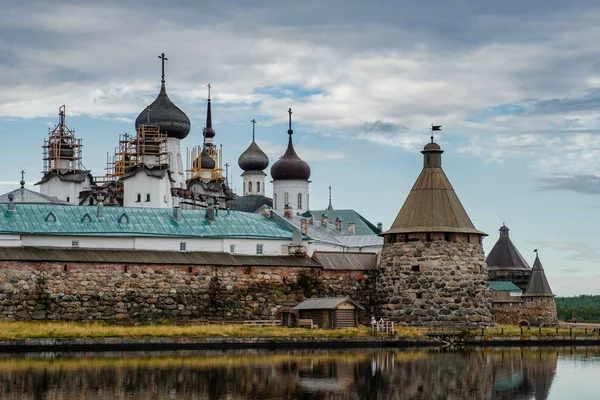 Красивый Русский Соловецкий Монастырь Летний День — стоковое фото