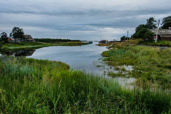 Zátoka Břehu Bílého Moře Solovecké Ostrovy — Stock fotografie