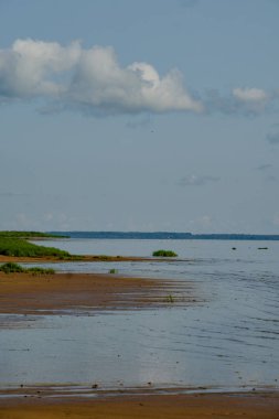 Ilmen Gölü Novgorod bölgesi görünümünü.