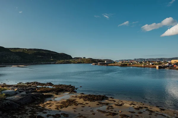 Sommar landskap av den gröna Polar Tundra i närheten Teriberka — Stockfoto