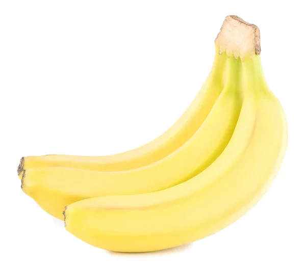 Reife Bananen auf weißem Hintergrund — Stockfoto