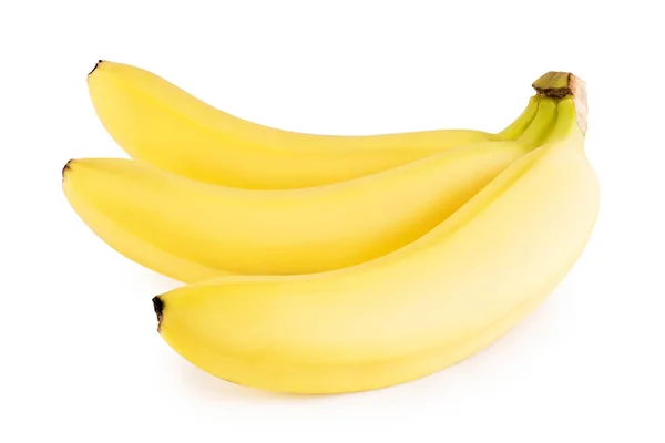 Reife Bananen auf weißem Hintergrund — Stockfoto