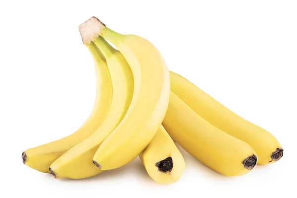 Rijp bananen op een witte achtergrond — Stockfoto