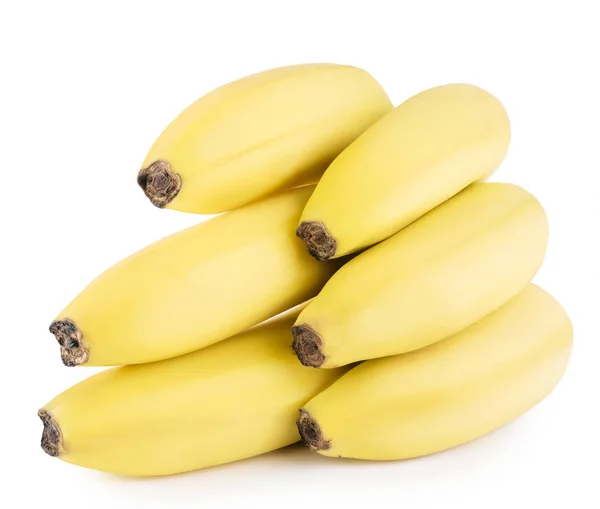 Bananas maduras em um fundo branco — Fotografia de Stock