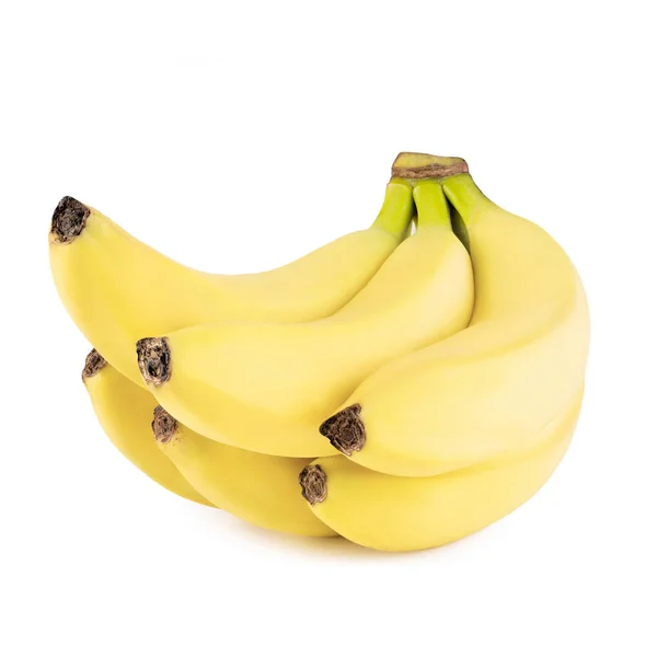 Reife Bananen auf weißem Hintergrund — Stockfoto