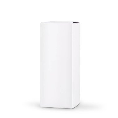 Özel metin veya resim için boş alan ile bir beyaz kutu. Sahte paketi, metin için yer