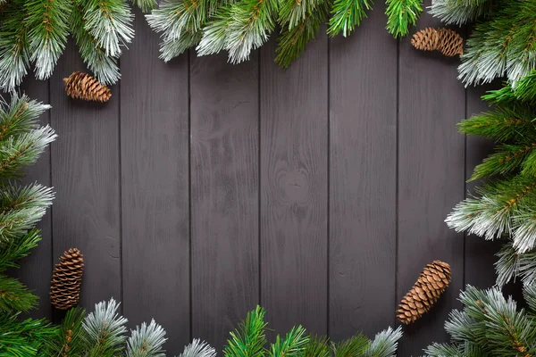 Fondo de decoración de Navidad o Año Nuevo: ramas de abeto , — Foto de Stock