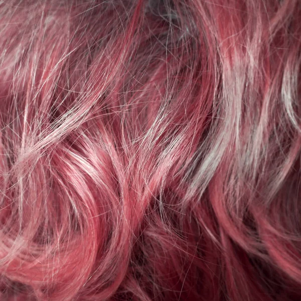Różowe Włosy Zbliżenie Tło Kobieta Tekstury Włosów — Zdjęcie stockowe