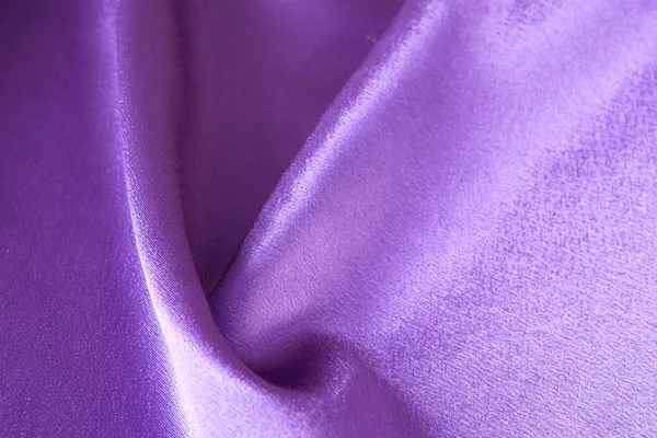 Violet Szövet Textúra Hullámzó Ágynemű Háttér Selyem Szövet Háttér — Stock Fotó