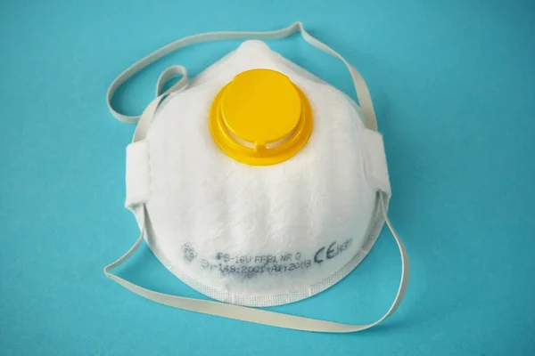 Respirador Com Nível Proteção Ffp3 Produção Protecção Contra Coronavírus — Fotografia de Stock