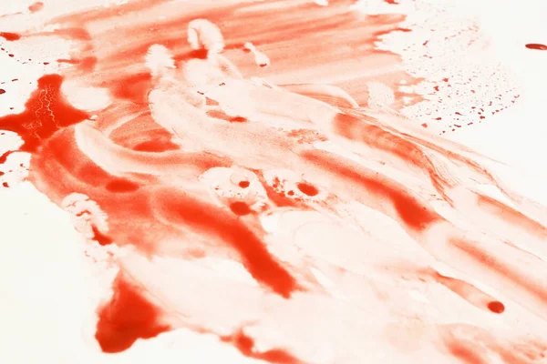 Beyaz Arka Planda Kan Kanla Doku — Stok fotoğraf