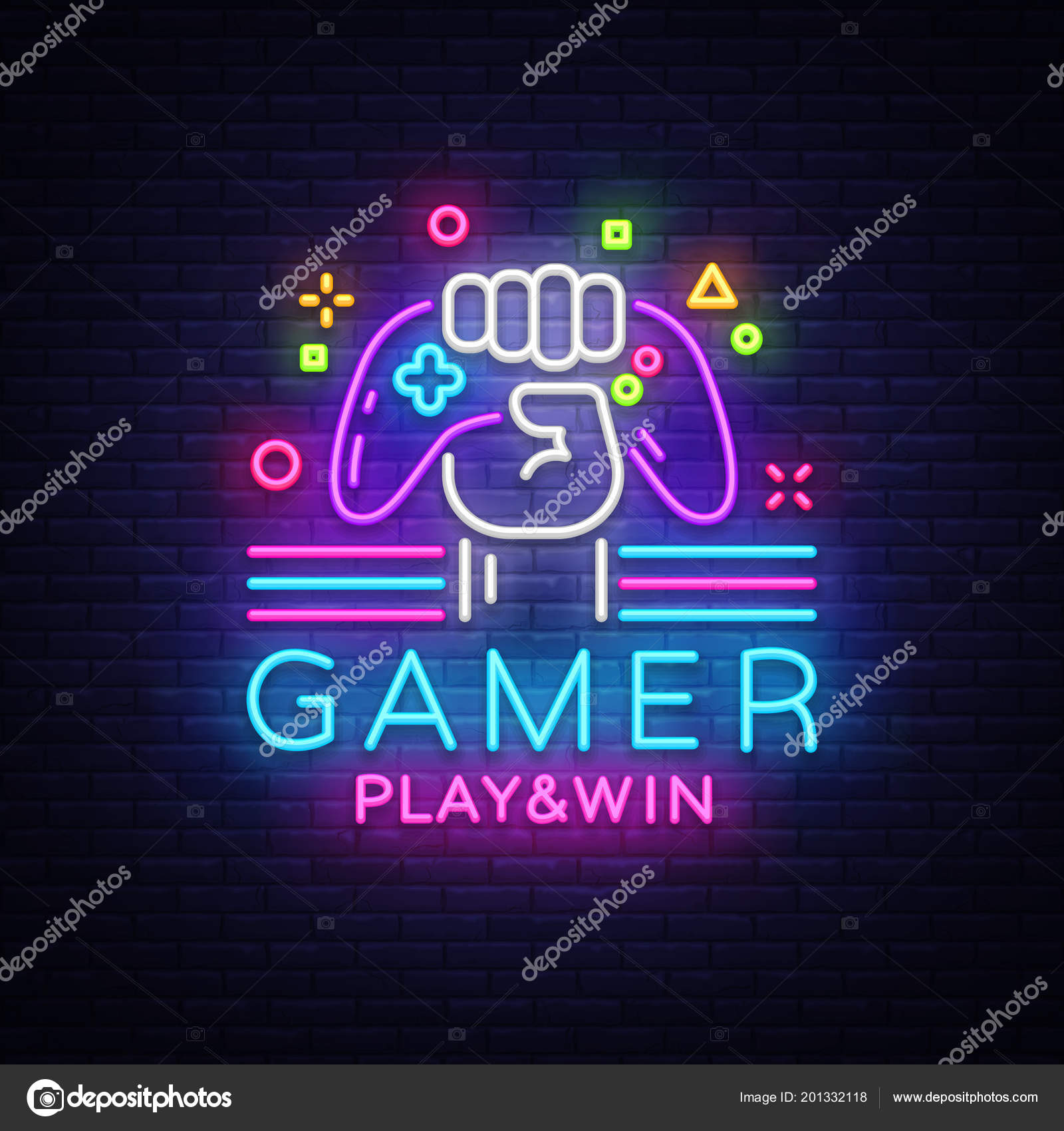 Let's Play Neon Sign, dark, game, gamer, gaming, light, neon, play, sign,  HD phone wallpaper