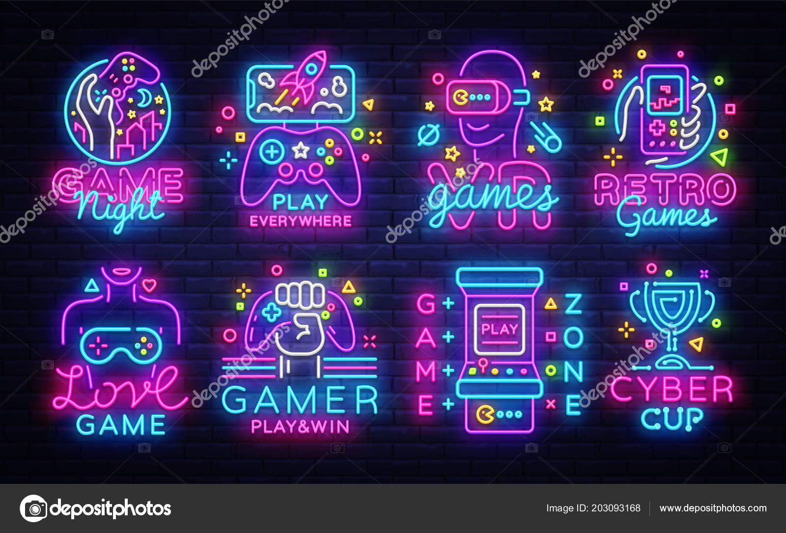 Gaming Channel Kit Gamer Intro Neon Branding 