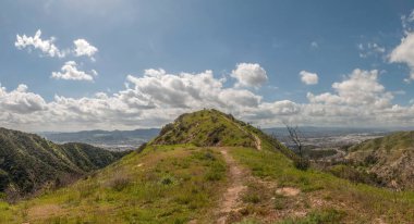 Hiking Trail - Burbank, Kaliforniya, panoramik Verdugo Dağları