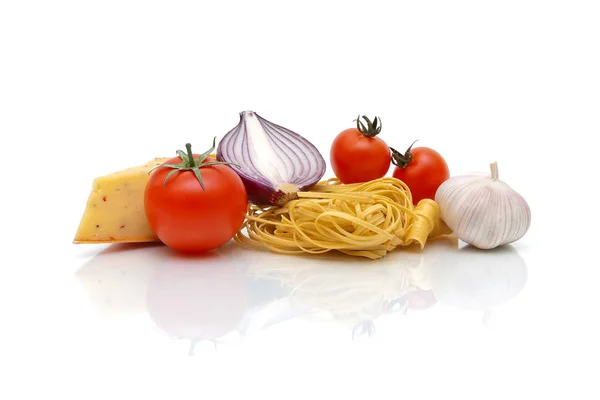 Potraviny izolovaných na bílém pozadí — Stock fotografie