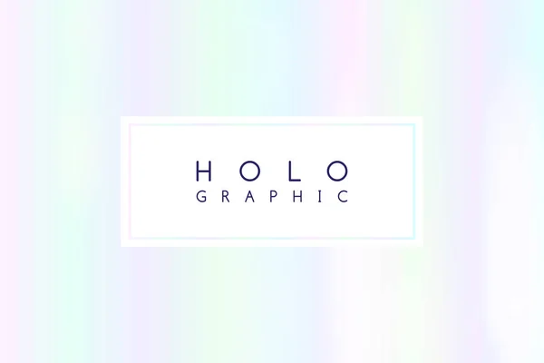 Holografische witte abstracte achtergrond — Stockvector