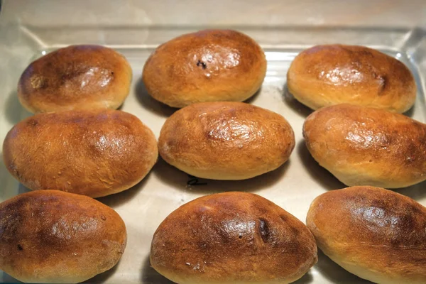 Homemade baked bread rolls — Stock Photo, Image