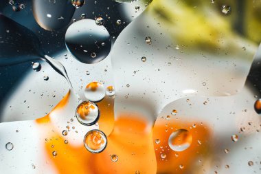 Su damlalarından gelen renkli arkaplan