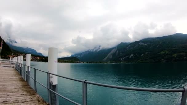 Bergsee Und Altstadt Bilderbuch Einige Der Besten Sehenswürdigkeiten Der Schweiz — Stockvideo