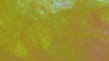 Motion.Visuals makro renkler gıda boyama yağda Colours.Colorful Krallık sıvılar. Soyut renkli boya üstten görünüm