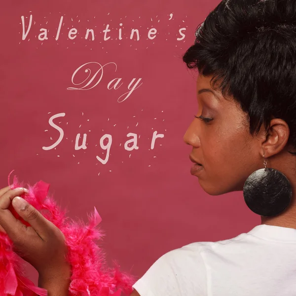 Typografische Offerte Valentijnsdag Suiker Campy Insta Meme Voor Valentines Day — Stockfoto