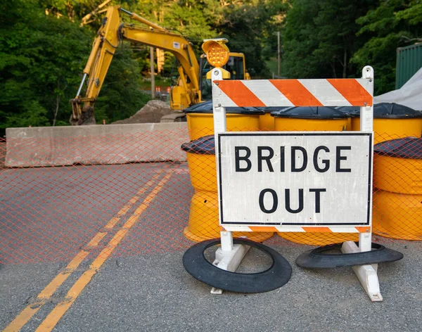 Bridge Out Construction Site — Stock Photo, Image