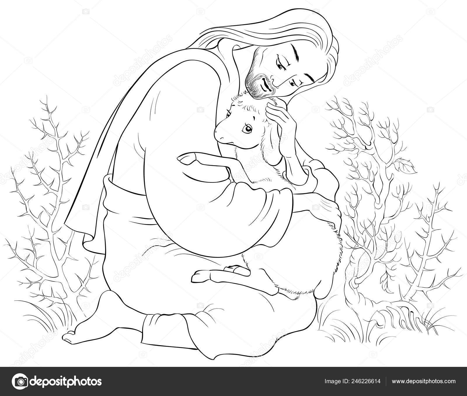 Geschiedenis Van Jezus Christus Gelijkenis Van Het Verloren Schaap