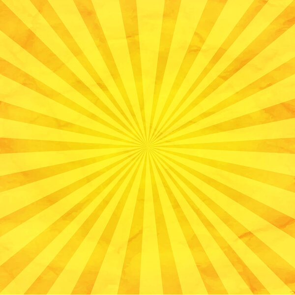 Empty Textured Yellow Background, Vector Illustration