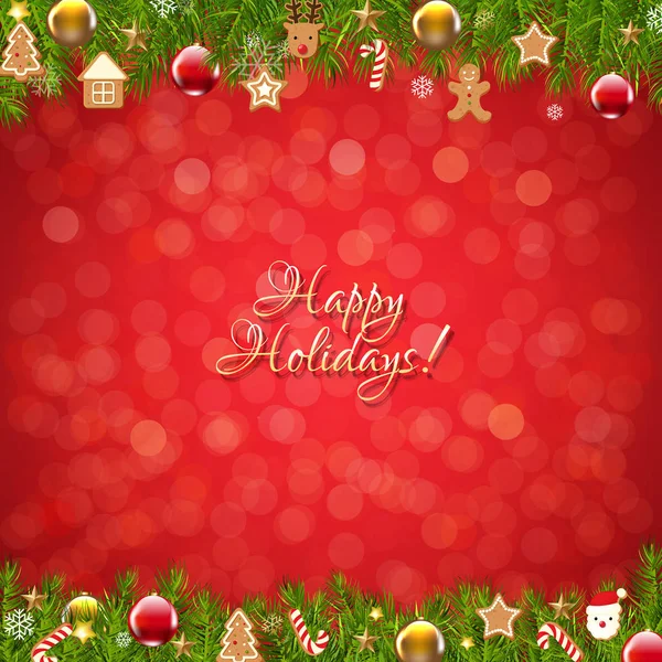 Carte Postale Affiche Noël Avec Maille Dégradée Illustration Vectorielle — Image vectorielle