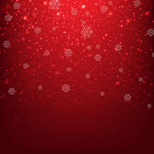 Rotes Weihnachtsbanner Mit Gradientennetz Vektorillustration — Stockvektor