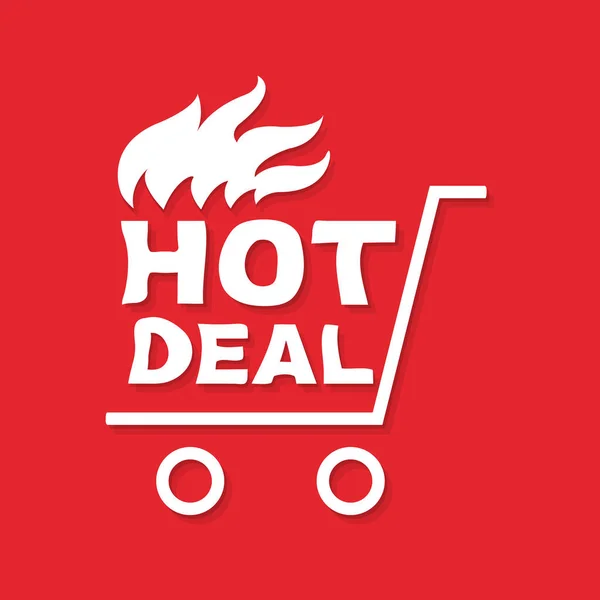 Hot Deal Banner Gradient Mesh — Stock Vector