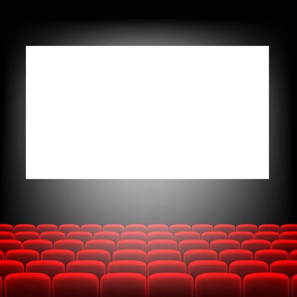 Cinema Screen Screen Gradient Mesh Vector Illustration — 스톡 벡터