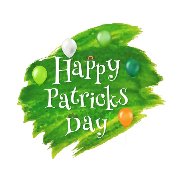 Gradyan Ağ, Vektör İllüstrasyonlu Mutlu Patrick Günü Mesajları