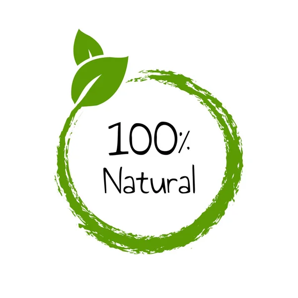 Natural Product Text Isolated — Stock Vector