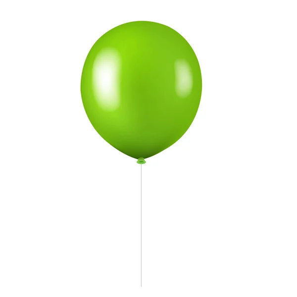 Green Balloon Isolated — Stock Vector