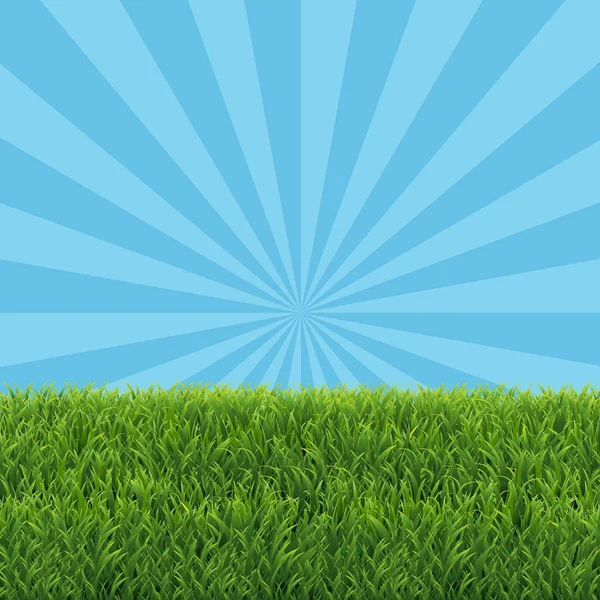 Grön gräs gräns med REA text — Stock vektor