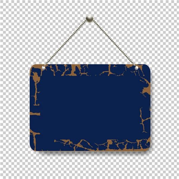 Синій Знак Закритий Ізольований Прозорий Фон Градієнтною Сіткою Векторні Illustratio — стоковий вектор