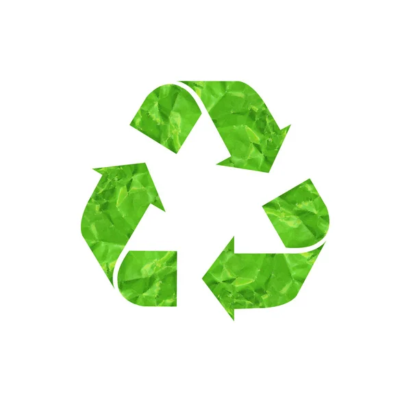 Recycler signe isolé fond blanc — Image vectorielle