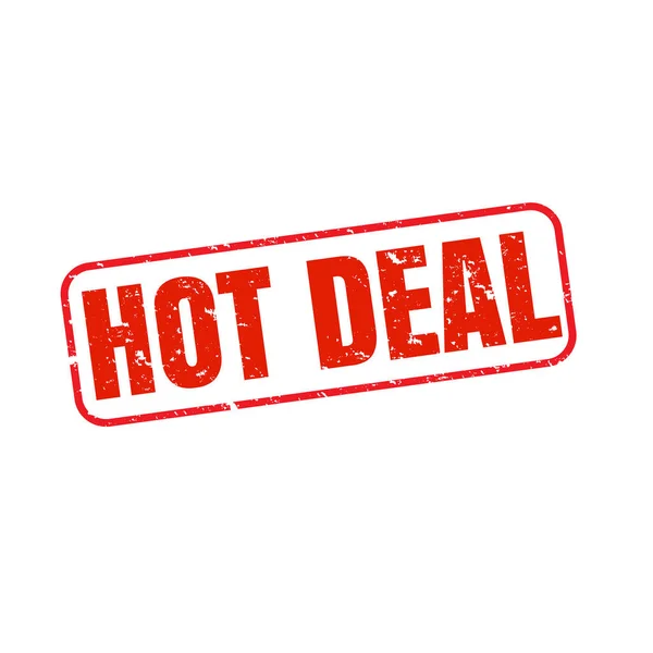 Hot Deal Timbre fond isolé — Image vectorielle