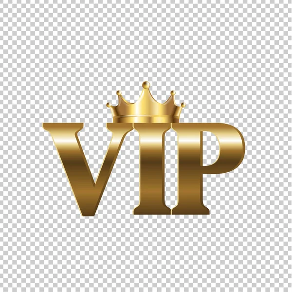 VIP jel izolált átlátszó háttér — Stock Vector