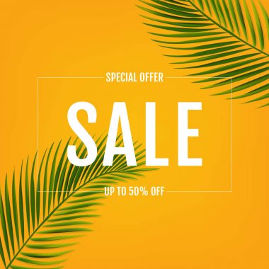 Palm Leaf ile Satılık Banner