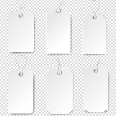 Beyaz Set İzole Şeffaf Arkaplan