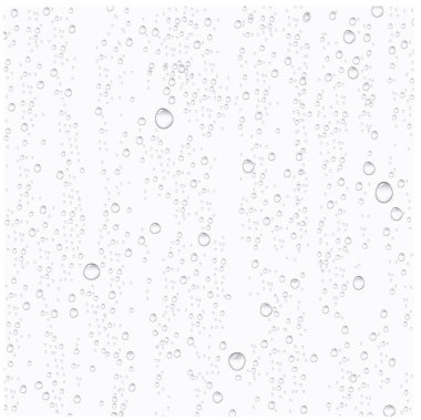 Su Damlaları İzole Beyaz Arkaplan