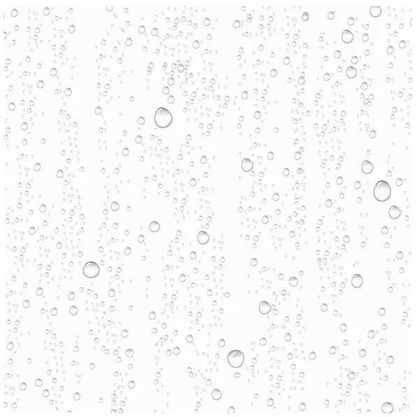 Капли воды изолированный белый фон — стоковый вектор