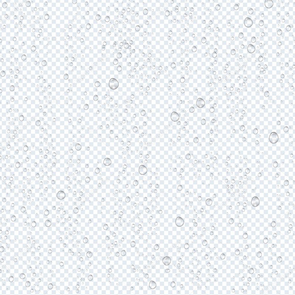 Water Drops Blue Transparent Background