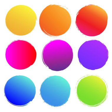 Renkli Blobs Büyük Set Ayrı Beyaz arkaplan