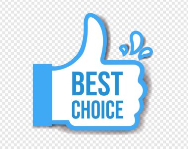 En İyi Seçim Yapıştırıcısı İzole edilmiş Şeffaf Arkaplan