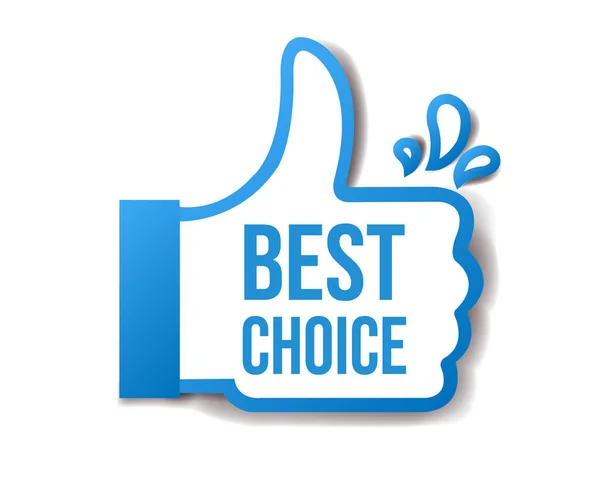 Best Choice Sticker Isolierter weißer Hintergrund — Stockvektor